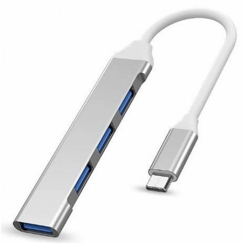 USB 3.1 Type-C to USB 3.0 4-Port USB Hub - High-Speed Data Transfer