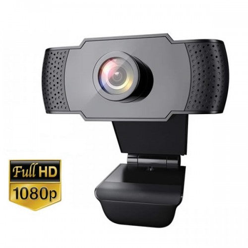 USB Webcam 1080P HD PC Camera with Built-in Mic & Adjustable Clip